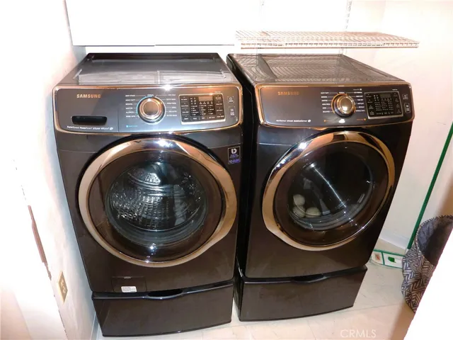 Plenty of room in the laundry room for your washer and dryer.