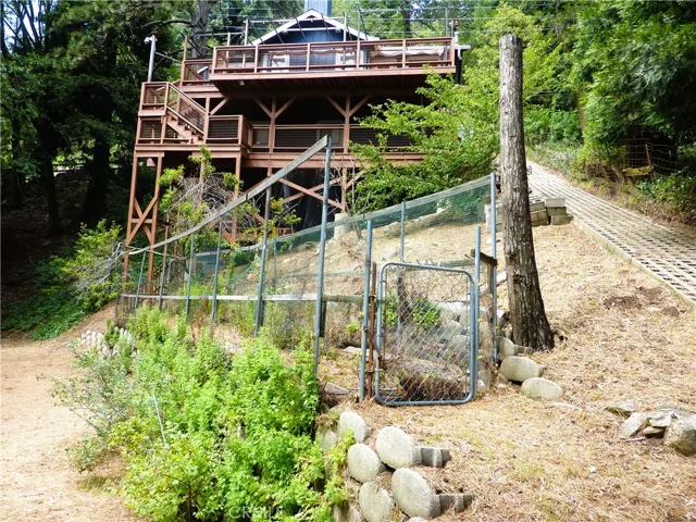 Level garden area in the back yard for growing anything that you would like.
