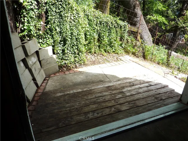 When the rear garage door is open, you have easy access to the rear yard.
