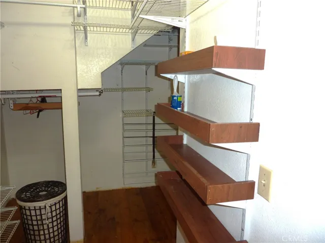 Small alcove area in the master bedroom closet.