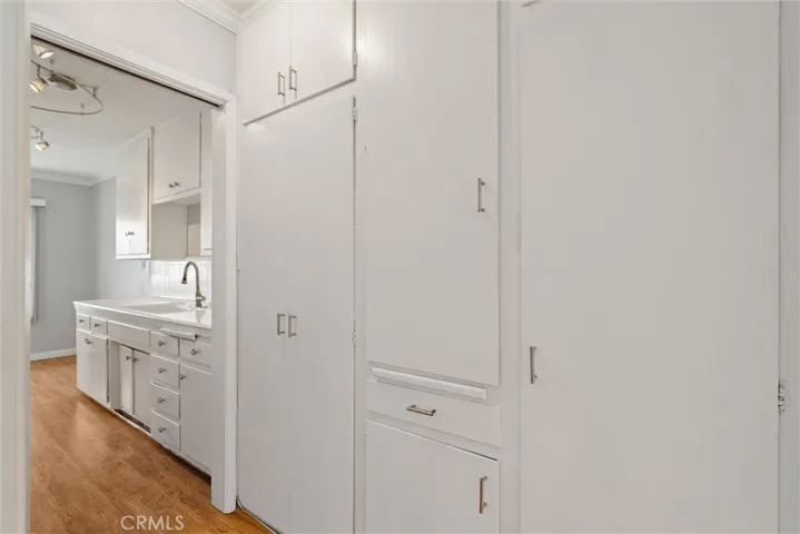 Ample storage space in the hallway