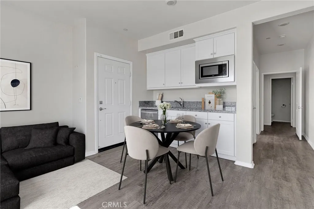 Casita Interior / Virtual Staged Living Room and Kitchenette