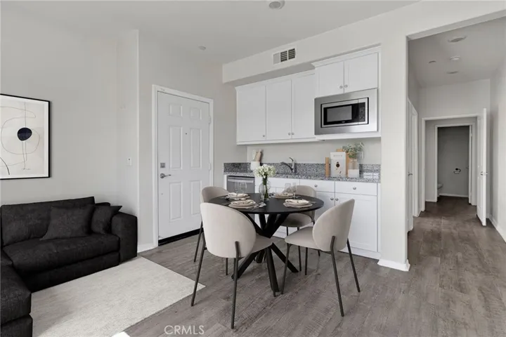 Casita Interior / Virtual Staged Living Room and Kitchenette