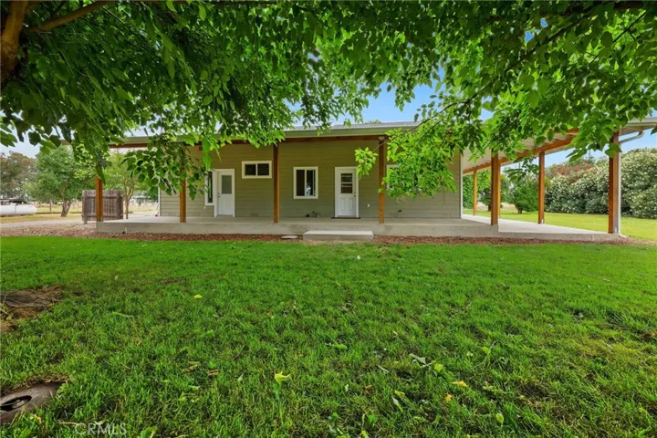 Backyard toward back porch