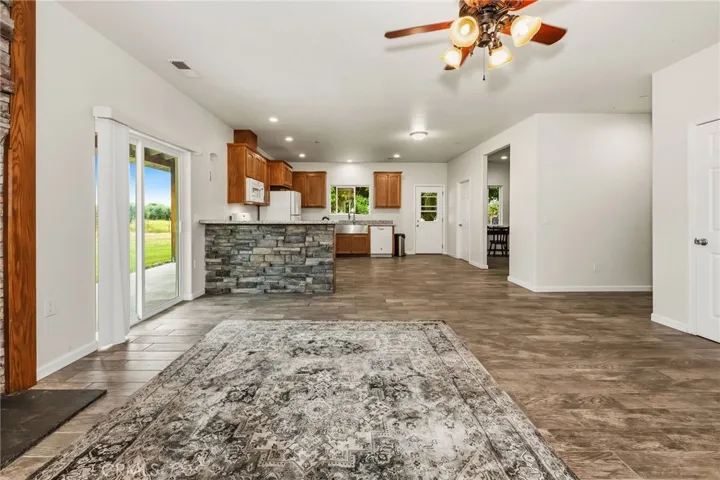 Living Room open to Kitchen/Dining Area