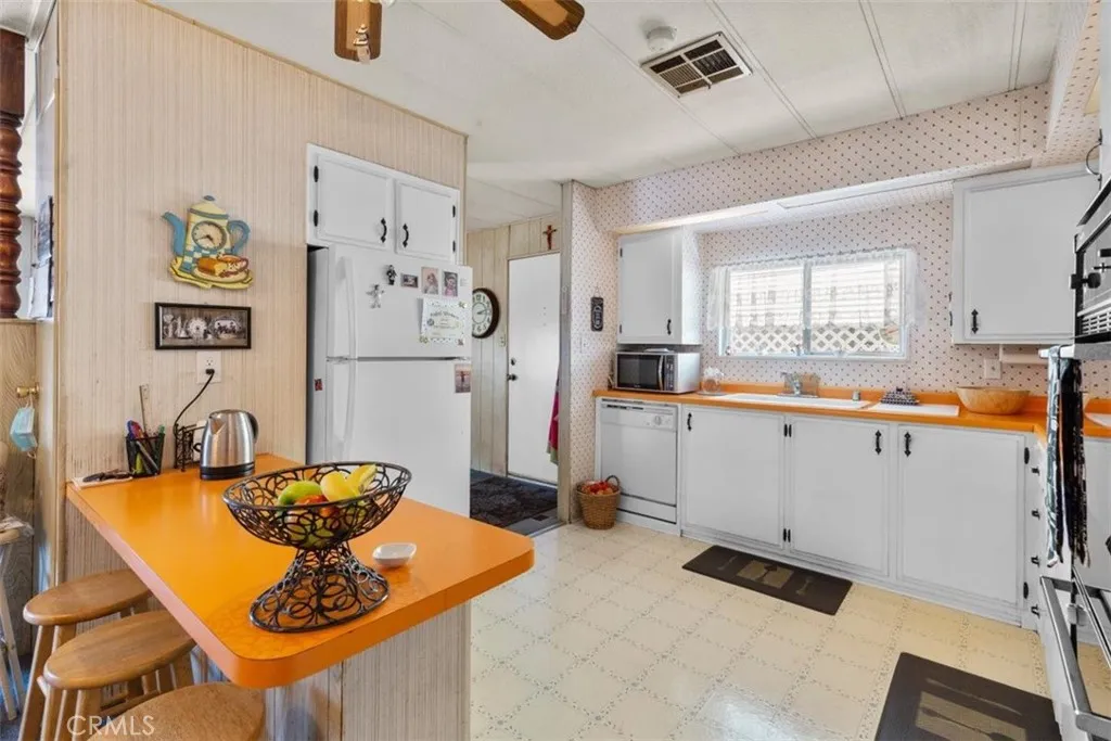 Virtually Staged: Kitchen Wide View