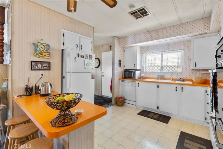 Virtually Staged: Kitchen Wide View
