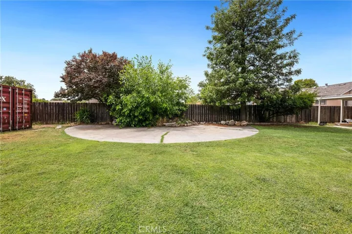 Backyard, extra patio area