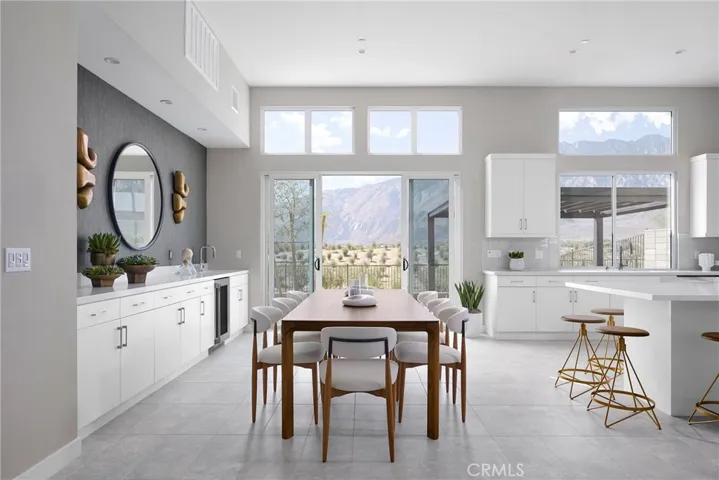 Model dining room rendering