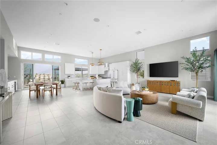 Model Rendering great room / kitchen