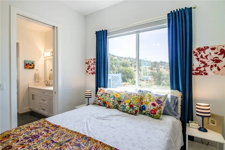 Bedroom with foothill access