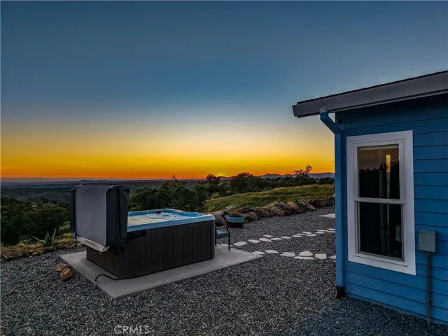 Enjoy the hot tub at sunset