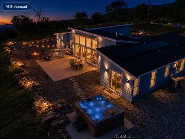 Twilight on the rear patio — Sierra Nevada foothills