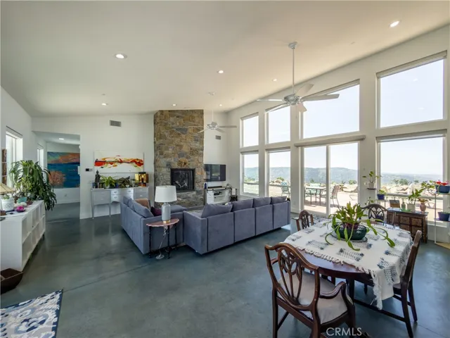 Vaulted living and dining at the heart of the home