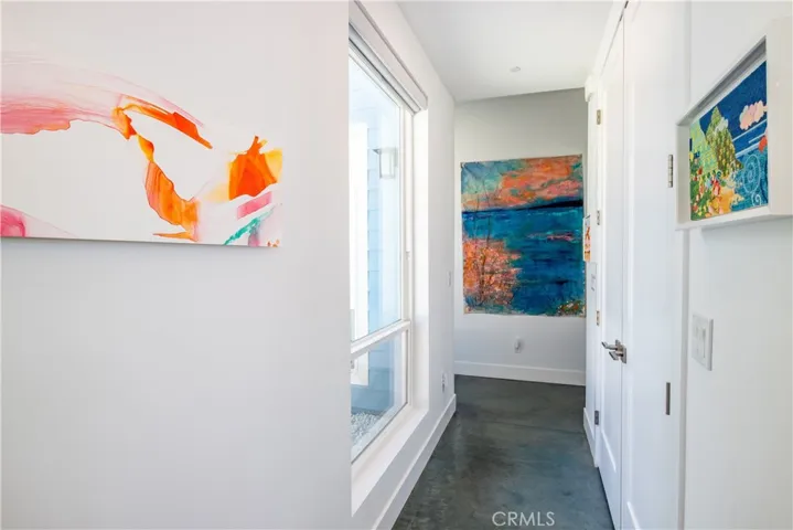 Gallery-style interior