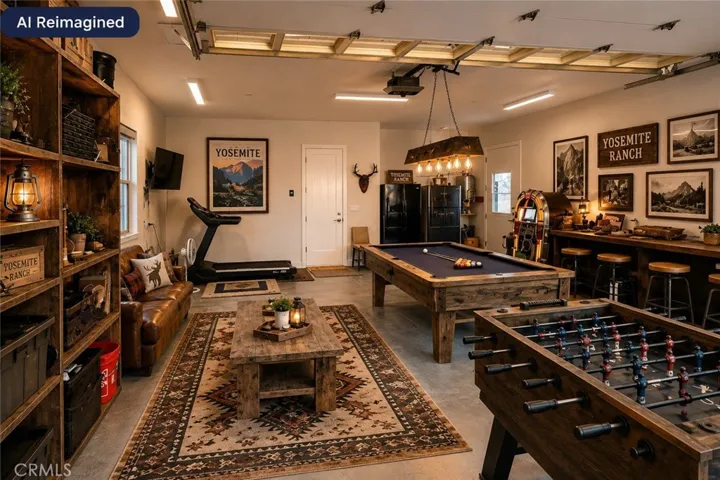 Garage could work as a game room
