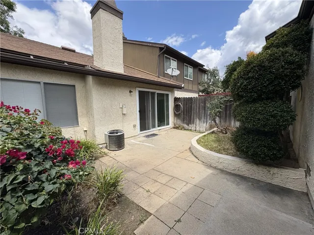Patio with entry view