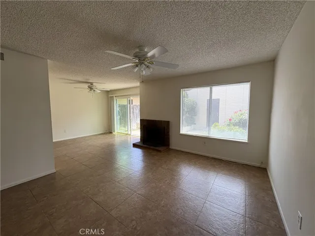 living room with fireplace
