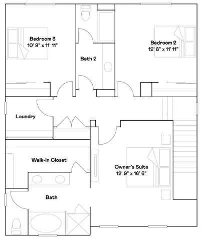 Residence 2 - level 2 floorplan