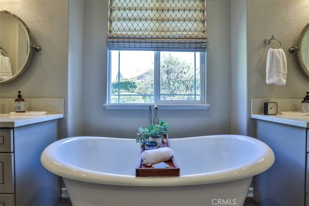 Primary bathroom soaking tub
