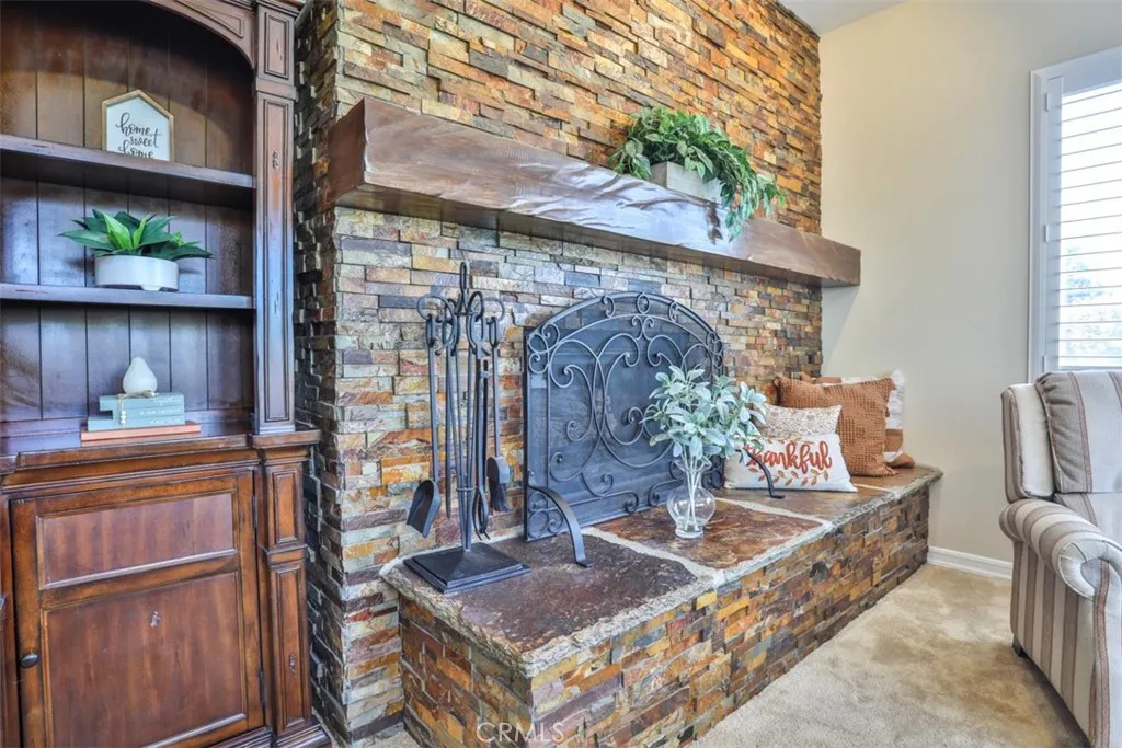 Family room fireplace