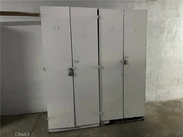 Two tall storage lockers as well as an additional short storage locker (see next photo)