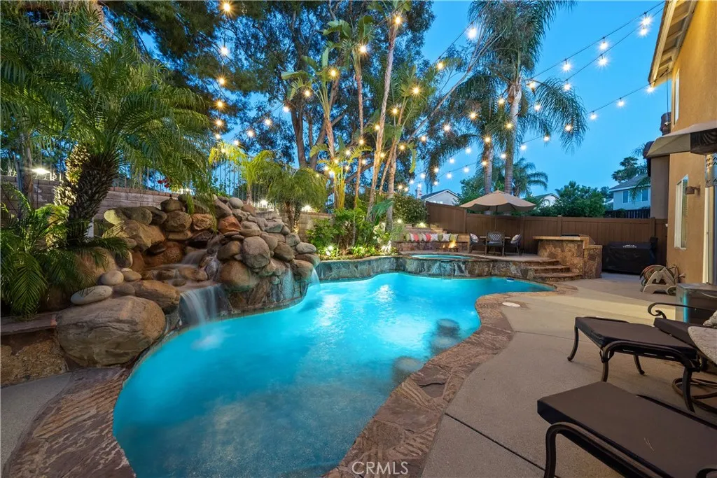 Entertainer's backyard