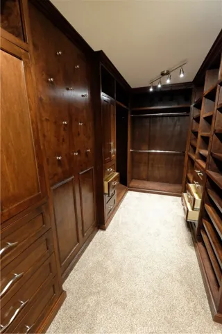 custom made walk-in master closet