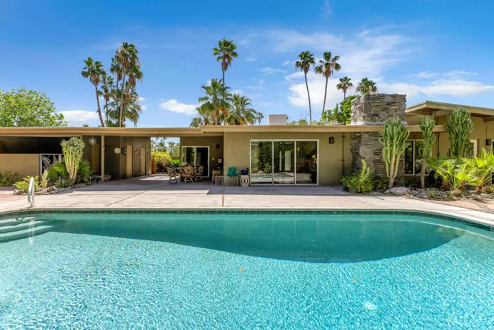 pool and back of house view