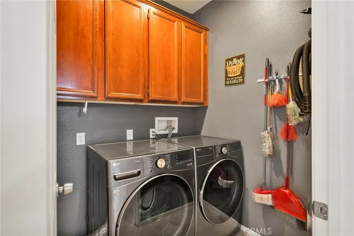In door laundry with ample storage