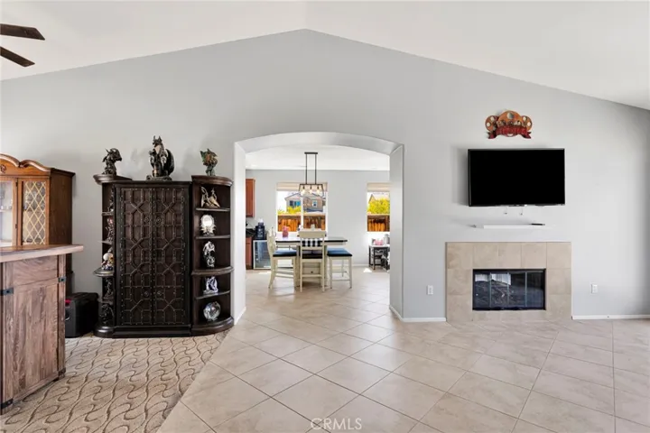Dual sided fireplace