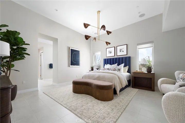 Primary bedroom Model rendering
