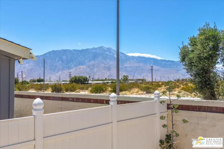 Mountain view from yard