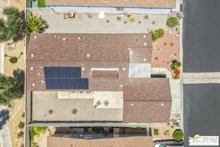 Overhead view of home