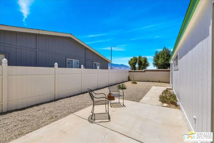 PVC fenced yard