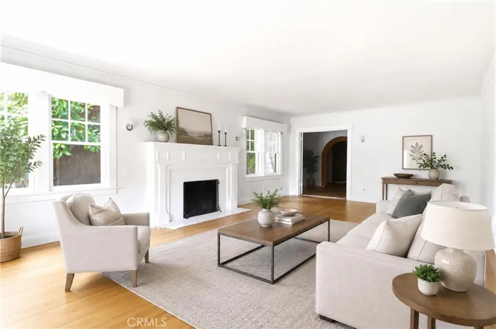 Living Room Staged Rendering