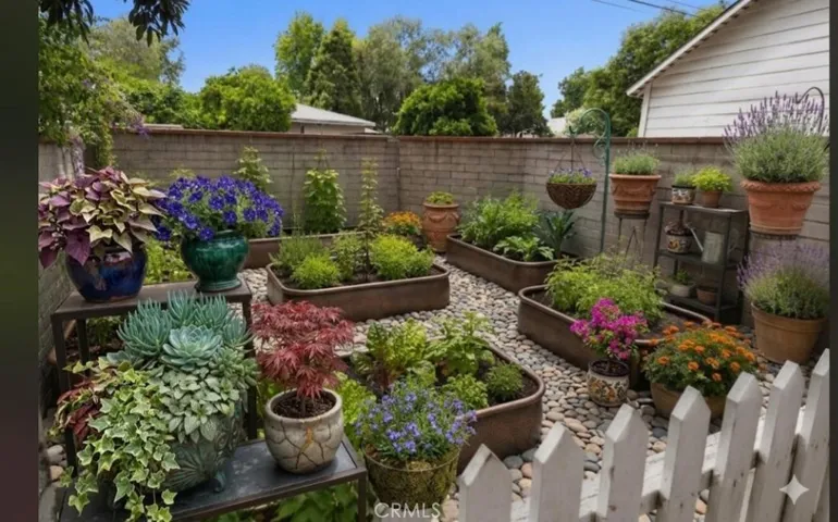 Backyard Garden Area Staged Rendering
