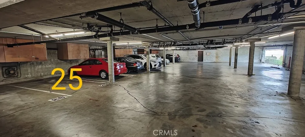 Parking spot, same floor, street level