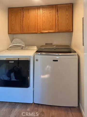 laundry facility though the kitchen