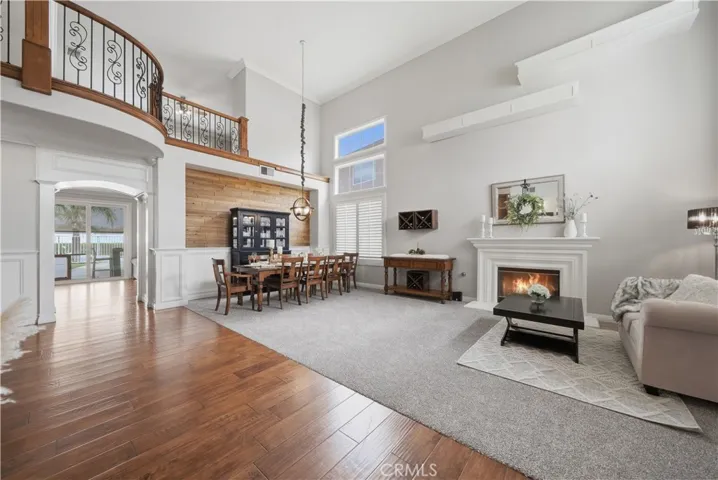 Living and dining rooms