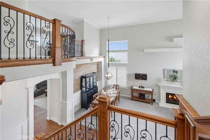 View from mid-landing of stairs