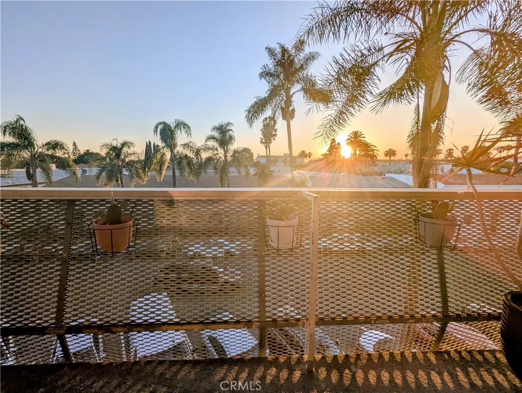 Balcony sunset