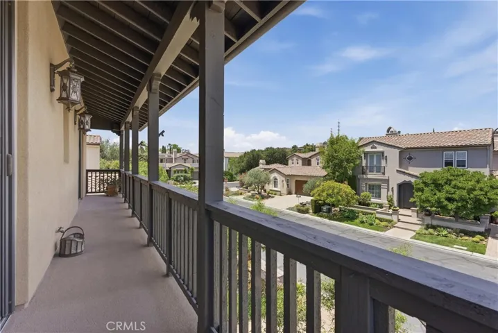 Front balcony overlooking the front yard