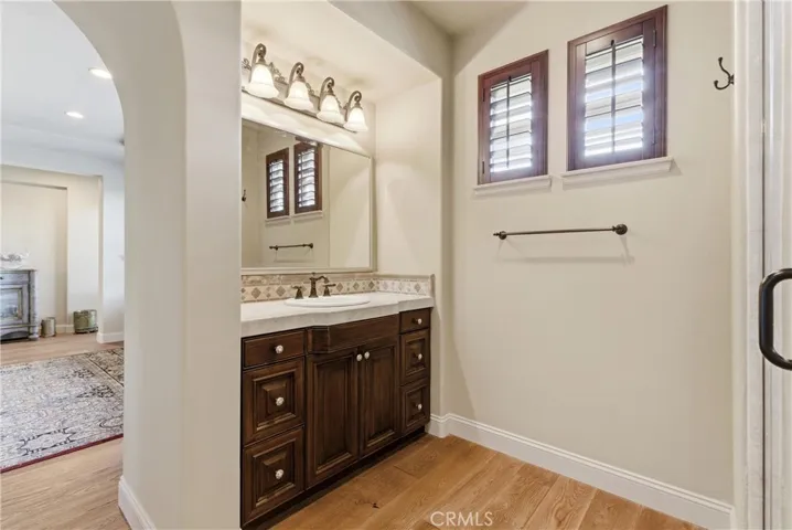 Dedicated vanity area within the primary suite, offering additional storage and everyday convenience.