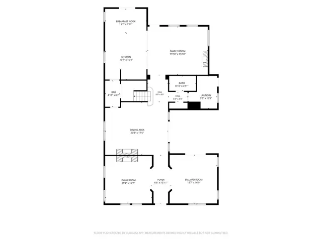 Main level floor plan