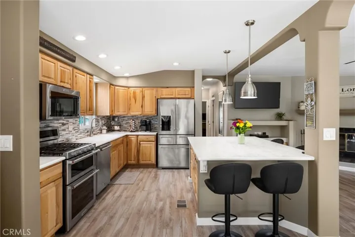 Spacious kitchen.