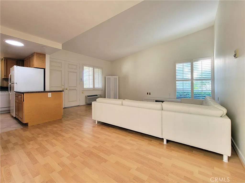 Dining area facing into the living room.