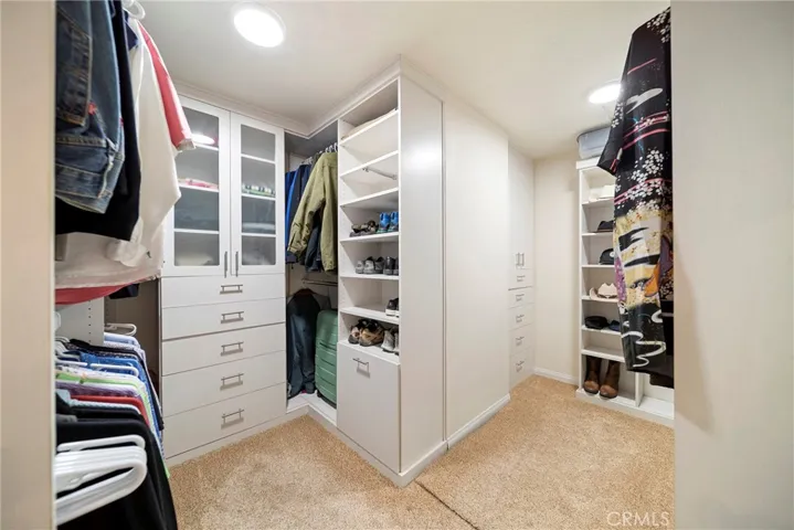 Primary walk in closet