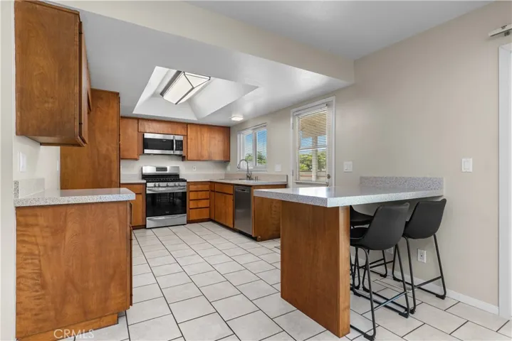 Clean, sleek kitchen