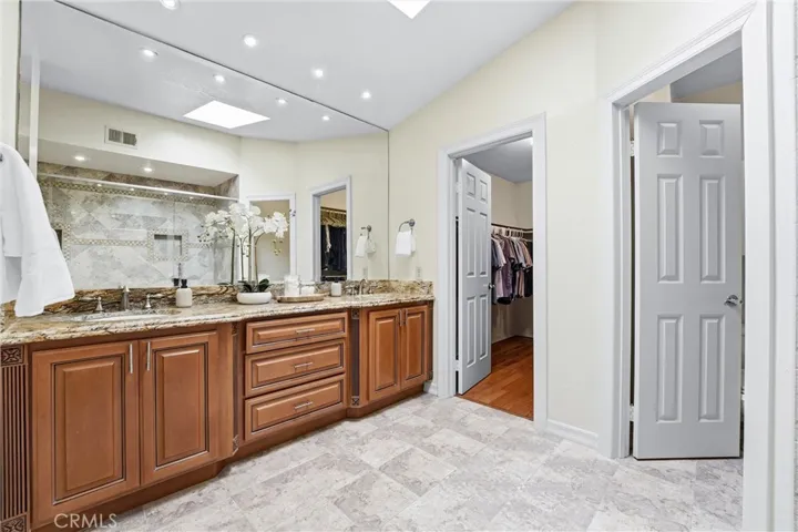 Primary Bathroom with dual sinks